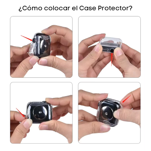 Case Protector Plateado para Apple Watch